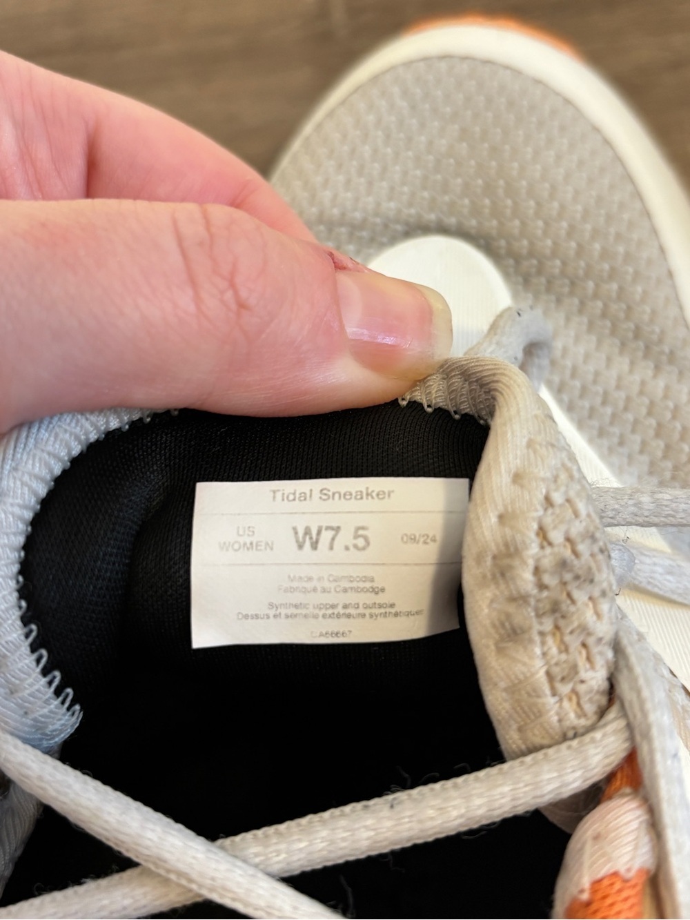 Vessi Tidal Sneaker Women's Light Teak Light Sunstone Size 7.5 - Picture 4 of 12